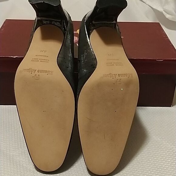 Etienne Aigner Dreamer pewter metallic special occasion heels size 6 - Picture 6 of 8